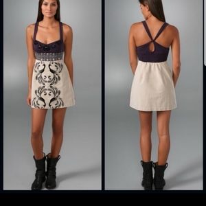 NEW! NWT! FREE PEOPLE BEADED/PRINT DRESS!